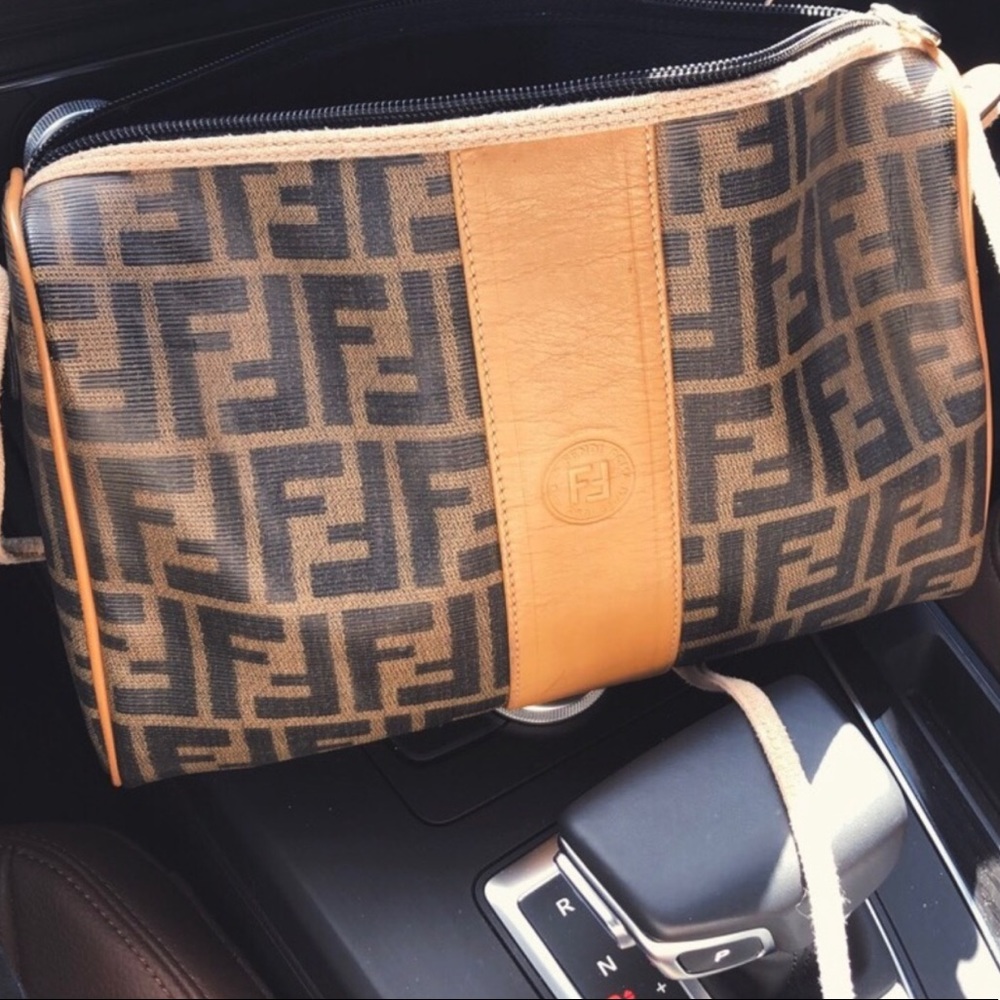 Authentic FENDI Zucca Monogram Crossbody